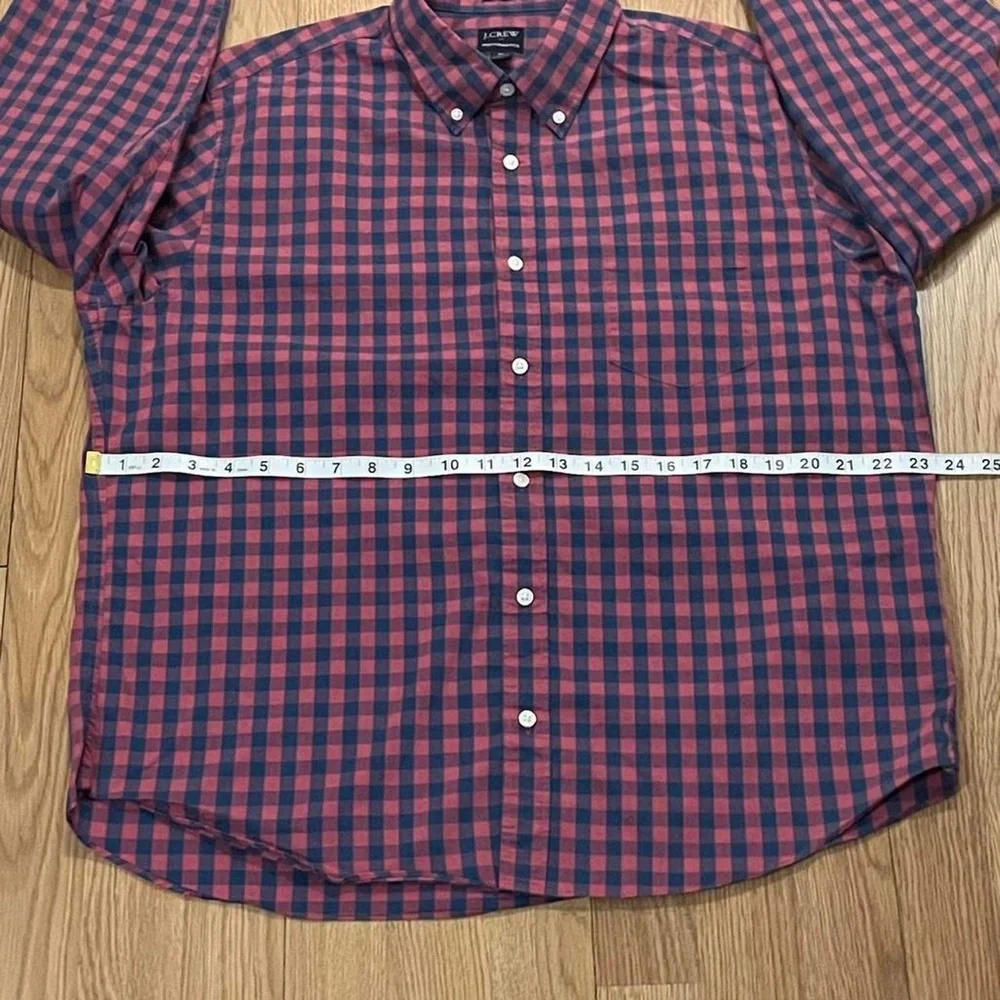 J.Crew Performance Men’s XL Long Sleeve Button Down Shirt Slim Untucked Plaid